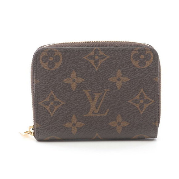 Louis Vuitton Canvas Wallet Brown Zippy Monogram - Picture 1 of 7